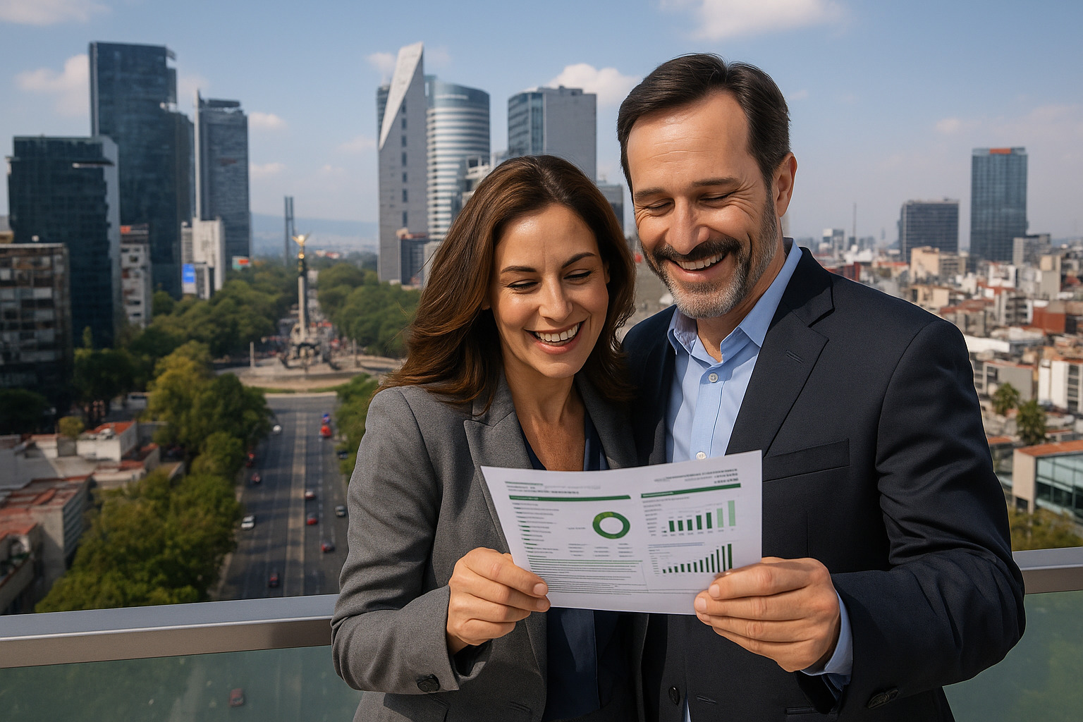 Familia feliz revisando el ahorro que tienen al estar suscritos a TerraEnergy
