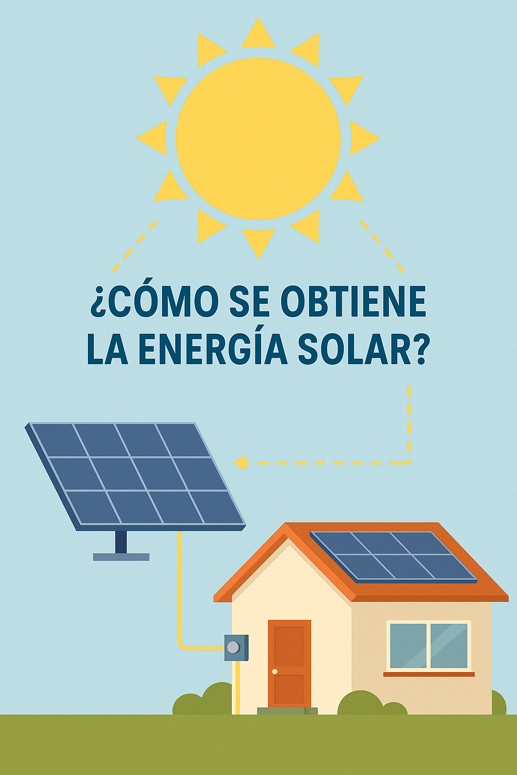 ¿Cómo se obtiene la energía solar?
